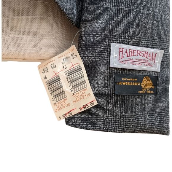 Habersham Mark Shale Women's 100% Wool Grey Single Button Blazer Size 16 NWT - Picture 11 of 11